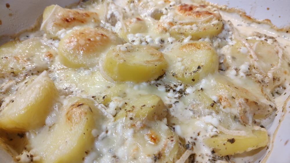 Kartoffelauflauf mit körnigem Frischkäse - Rezept-Kiste.de