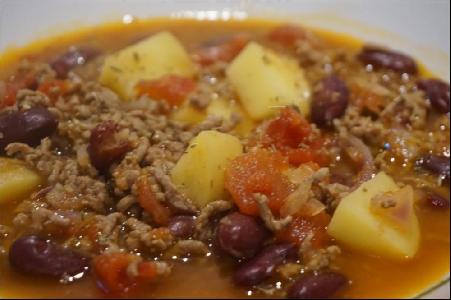 Bild vom Rezept Chili con Carne mit Kartoffeln