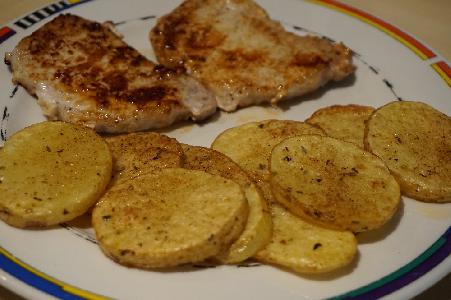 Bild vom Rezept Kartoffelscheiben vom Blech