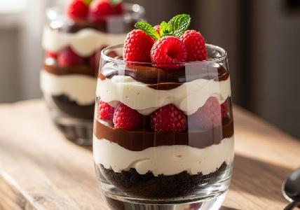 Bild vom Rezept Valentins Schoko-Himbeer-Traum im Glas