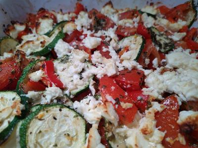 Bild vom Rezept Mediterranes Gemüse mit Schafskäse überbacken