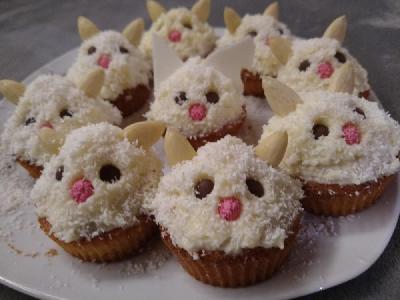 Bild vom Rezept Lustige Osterhasen Cupcakes