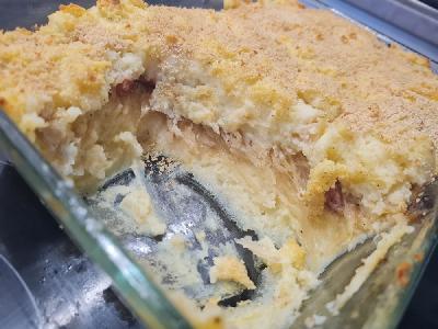 Bild vom Rezept Reste Auflauf Kartoffelpüree Sauerkraut