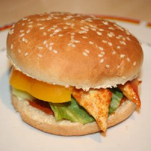 Bild vom Rezept Scharfer Curry-Hähnchen Burger