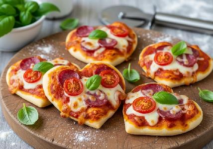 Bild vom Rezept Mini-Herz-Pizzen