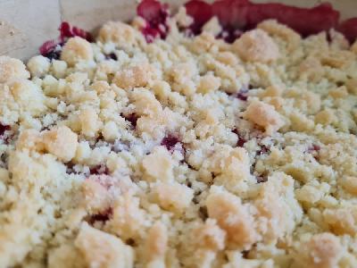 Bild vom Rezept Zwetschgen Crumble mit Marscarpone Creme