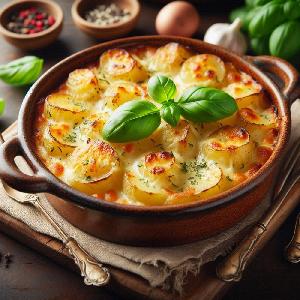 Bild vom Rezept Kartoffelauflauf mit Tomate und Mozzarella