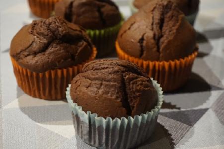Bild vom Rezept Schokoladen-Muffins mit Kakao und Butter