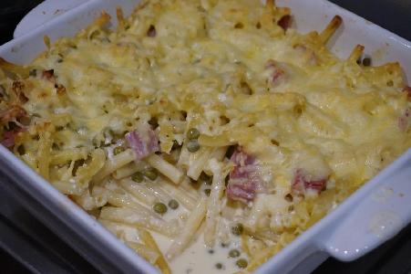 Bild vom Rezept Schinken-Erbsen-Käse-Makkaroni-Auflauf