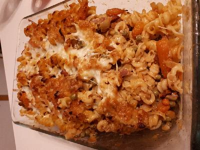 Bild vom Rezept Nudelauflauf mit Speck und Feta