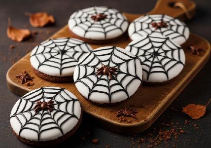 Bild vom Rezept Halloween Spinnennetz-Kekse