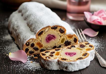 Bild vom Rezept Feiner Marzipan-Stollen mit Rosenwasser