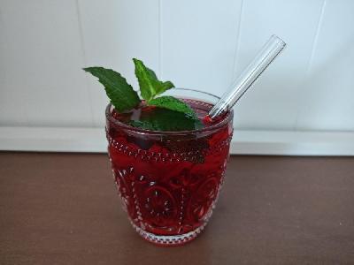 Bild vom Rezept Erfrischende Cranberry-Minz-Schorle